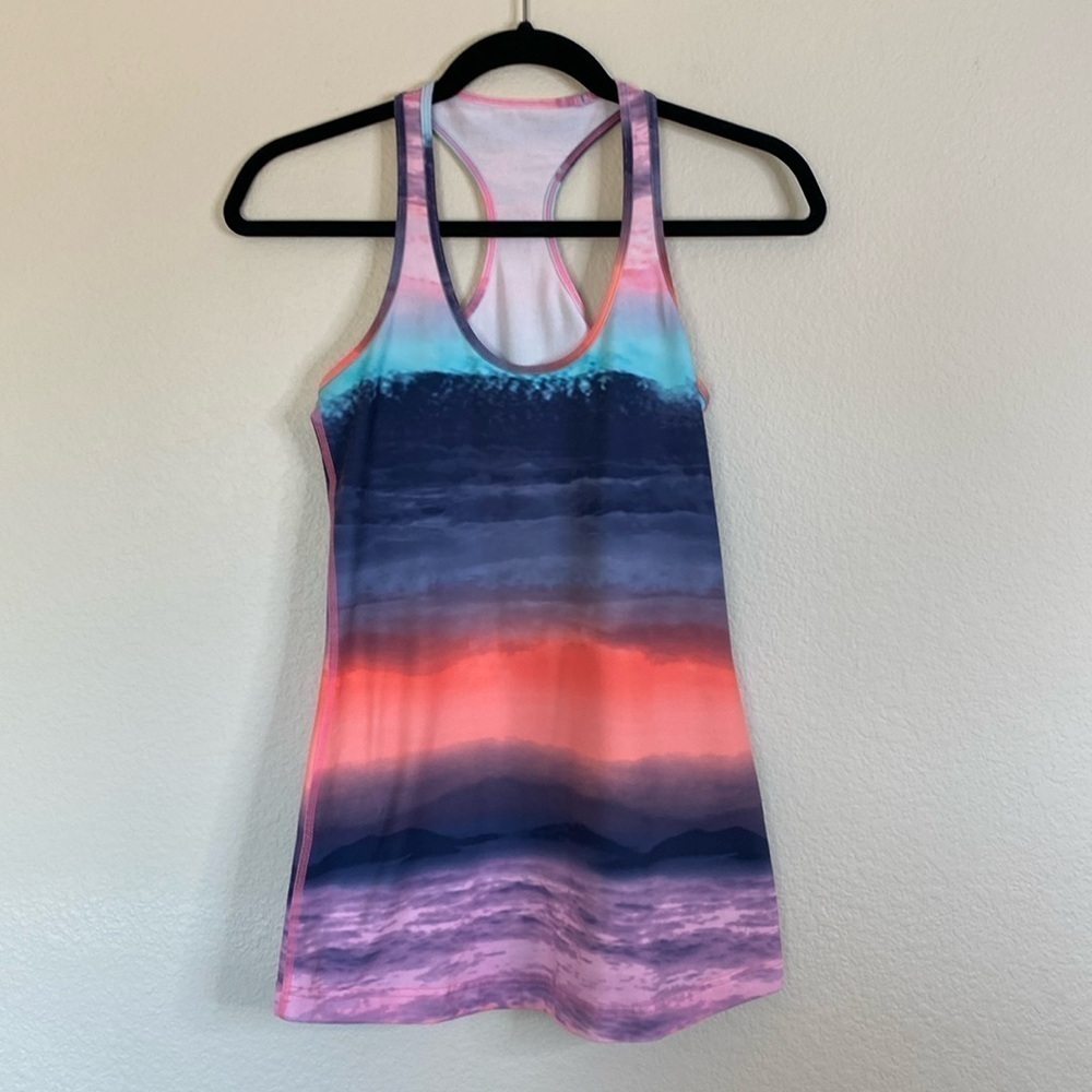 Lululemon CRB racerback tank beachscape multi Sz 6?